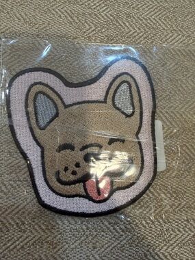Stoney Clover Lane Pink Tan Dog Face Patch